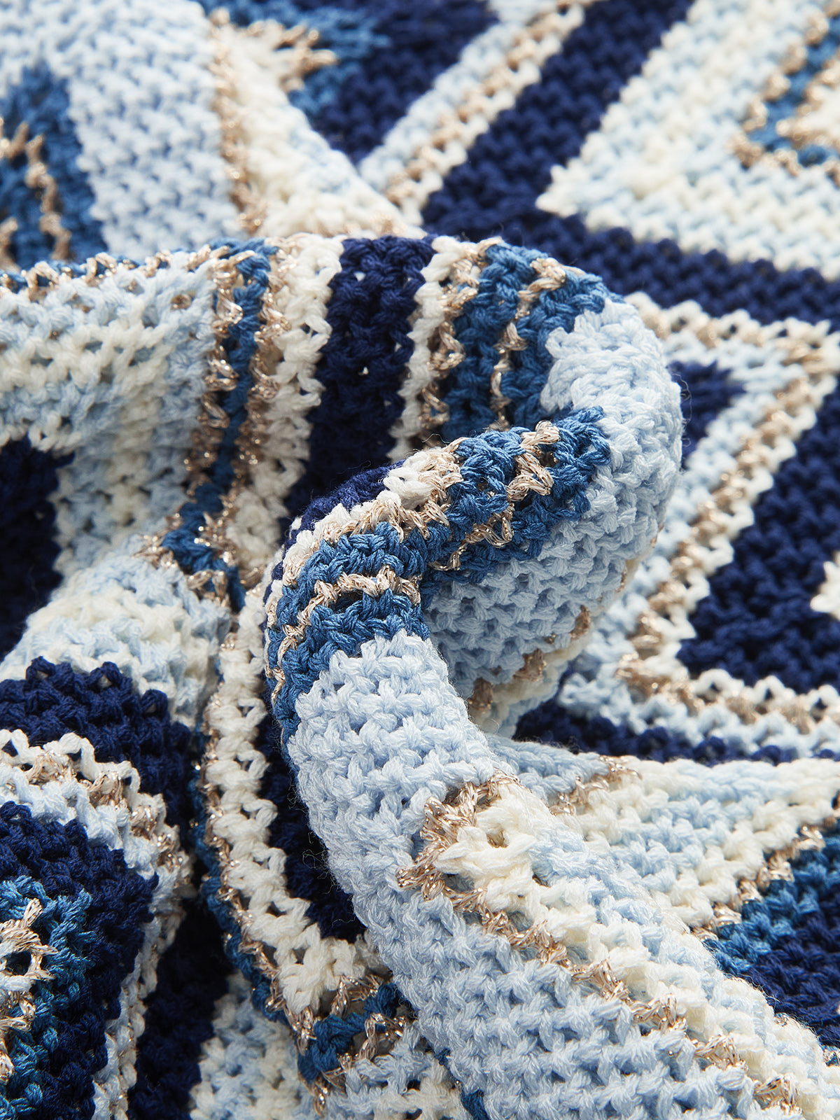 Zigzag Wave Crochet Sleeveless Knit Tank Top