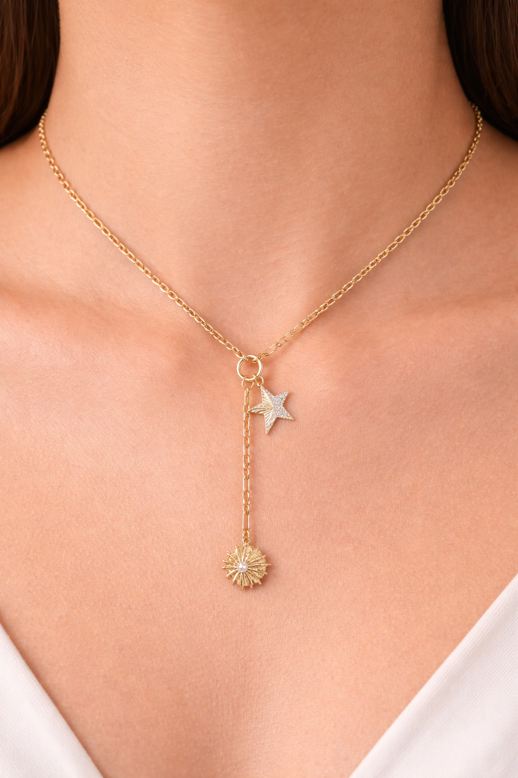 Ladina Star Sun Necklace