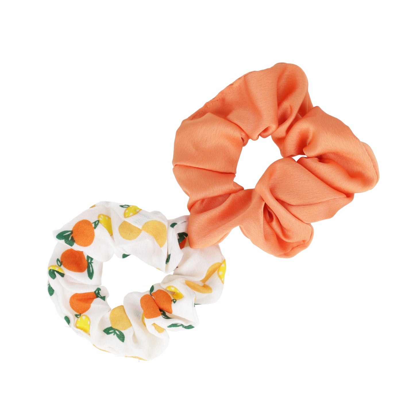 Orange Scrunchies - Set of 2