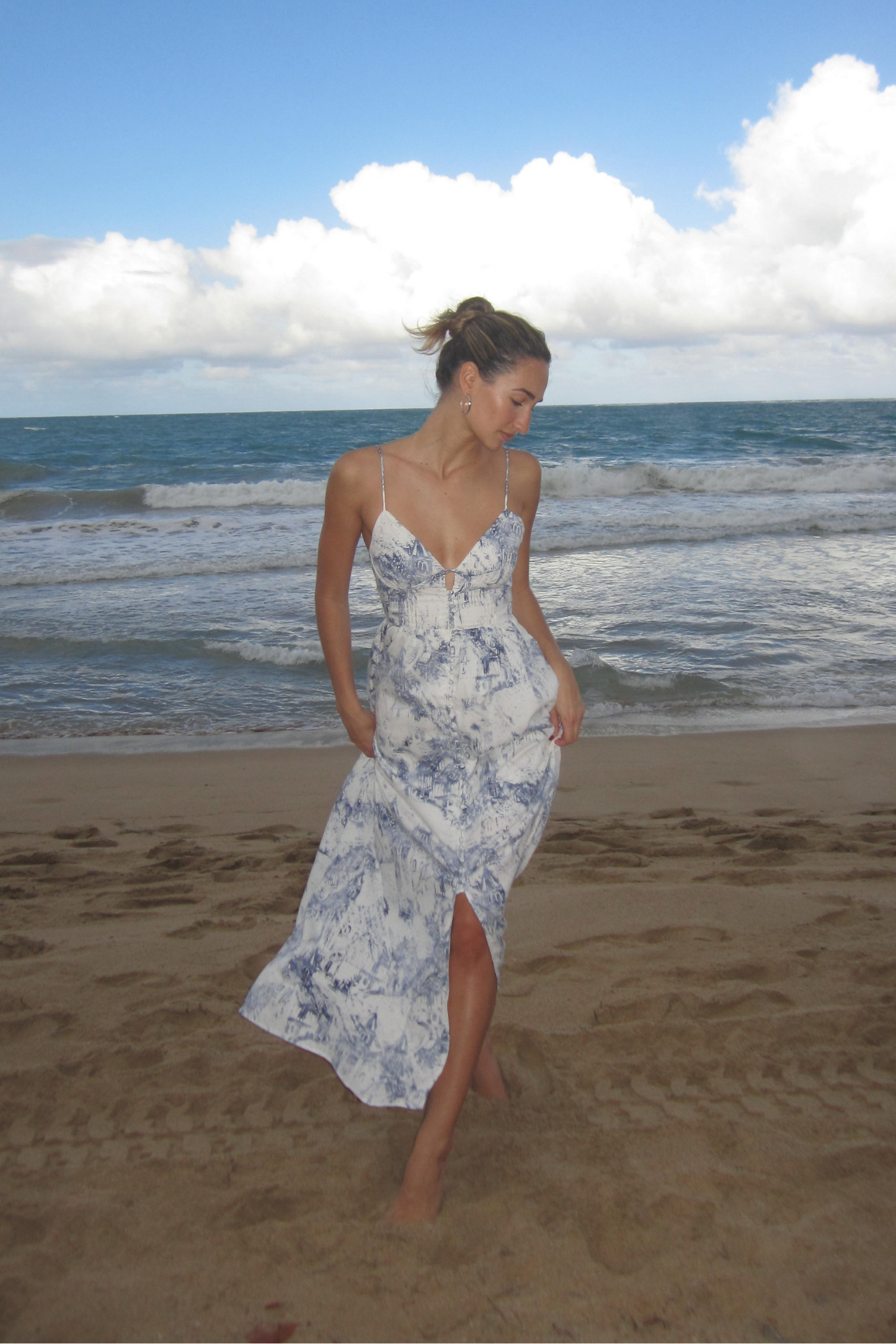 Porcelain Midi Dress