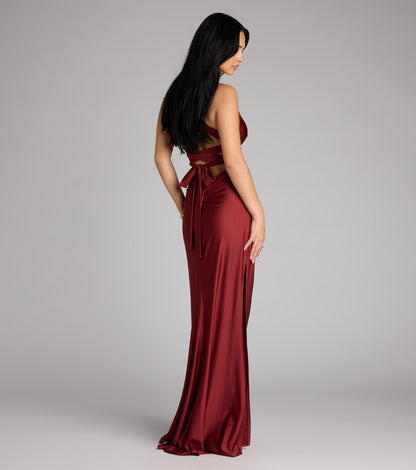 Jianne Formal Lace-Up Back Long Dress
