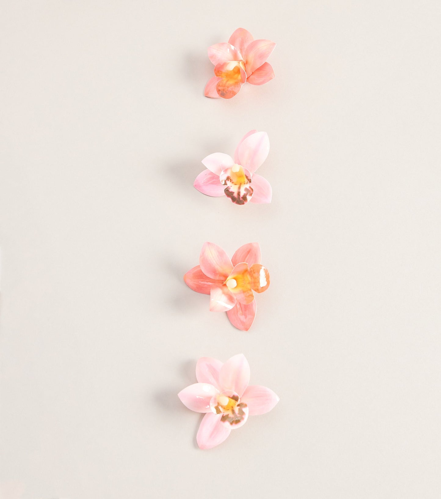 Tropical Flair Four-Pack Hair Clips Set