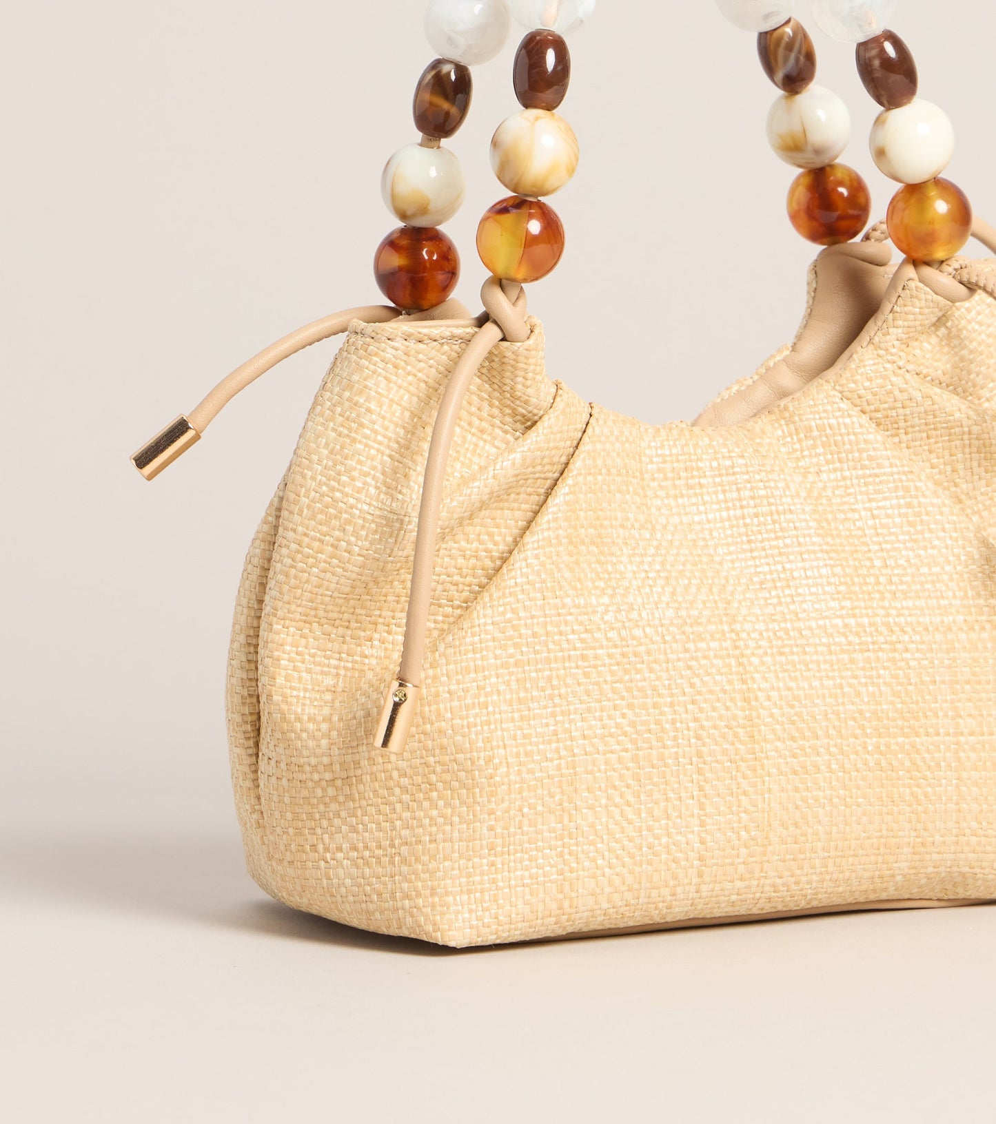Meet Me Out Beaded Handle Bag