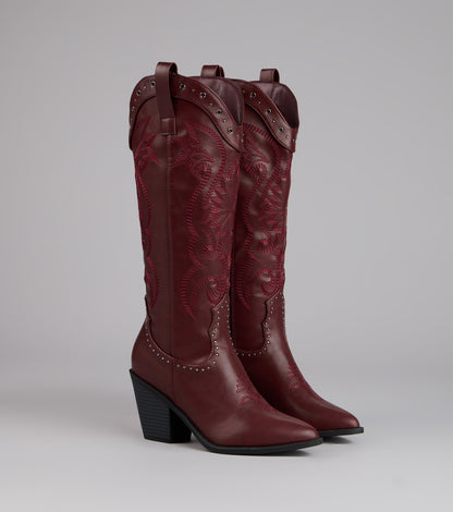 Ride or Shine Studded Cowboy Boots