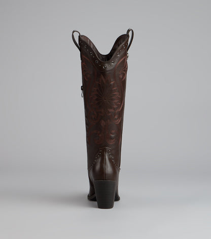 Ride or Shine Studded Cowboy Boots