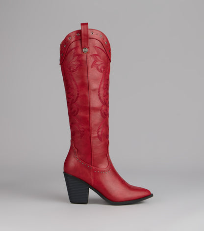 Ride or Shine Studded Cowboy Boots