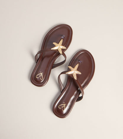 Poolside Ready Starfish Strap Sandals
