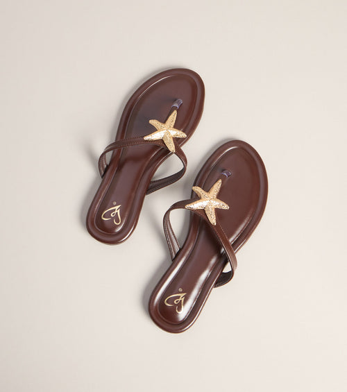 Poolside Ready Starfish Strap Sandals