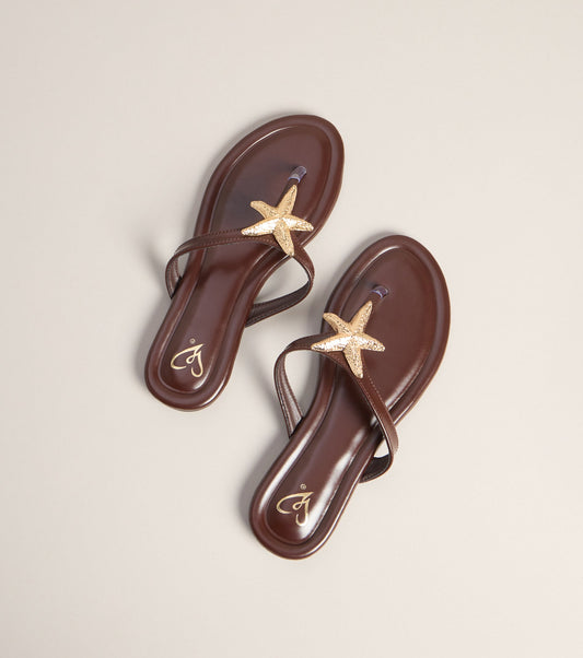 Poolside Ready Starfish Strap Sandals