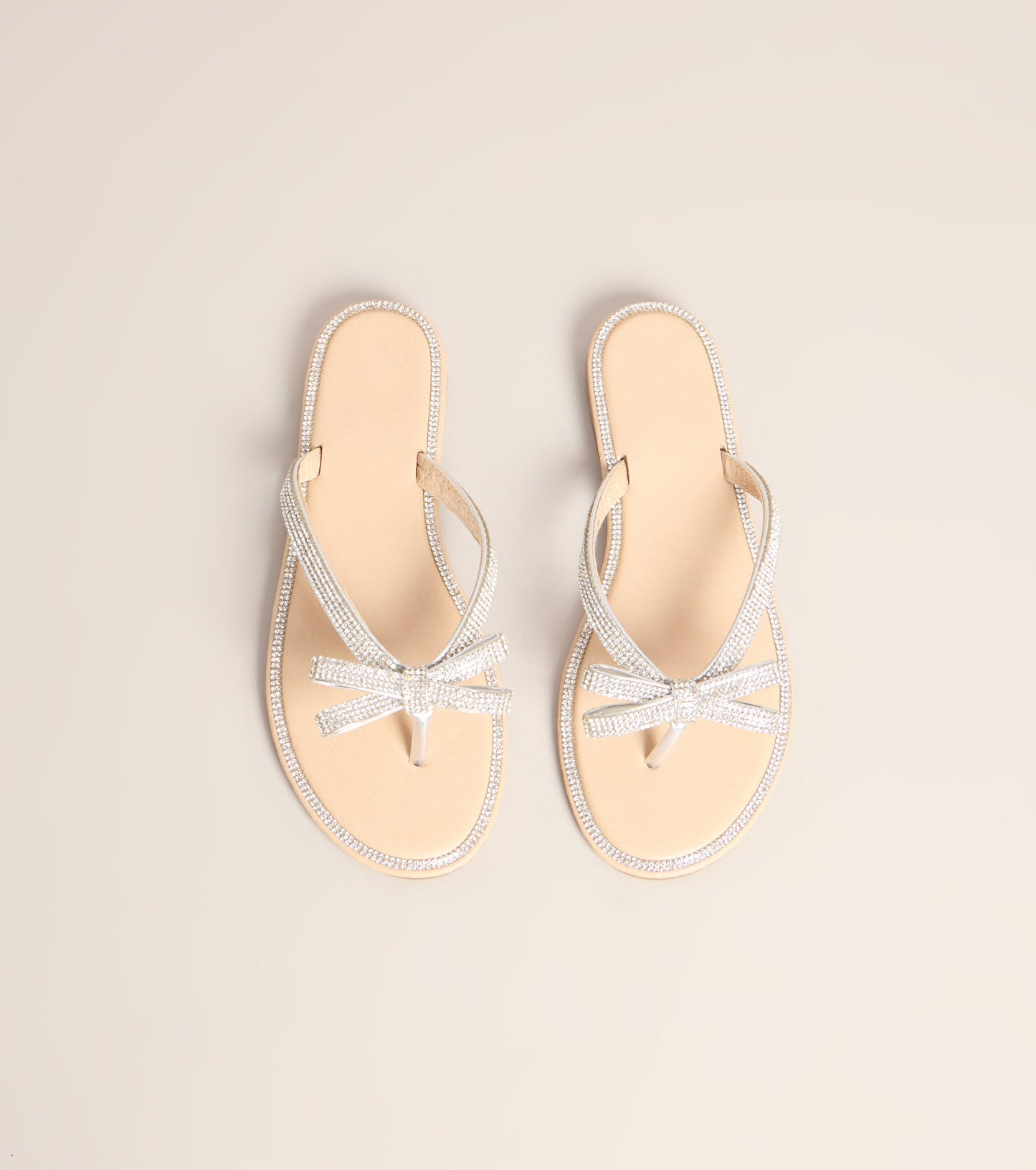 Cute Shine Sparkle Bow Sandals
