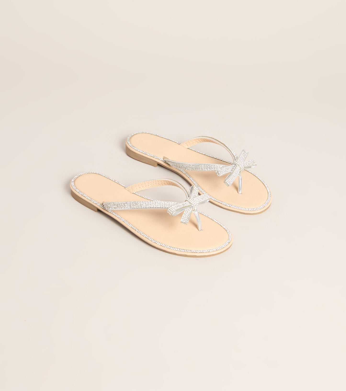 Cute Shine Sparkle Bow Sandals