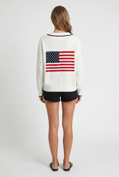 All American 1/4 Zip Sweater