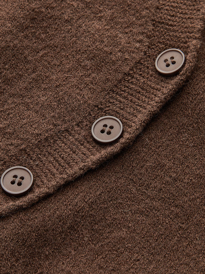 Asymmetric Button Front Cardigan