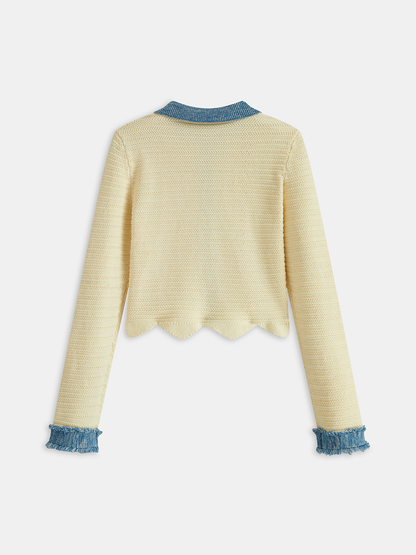 Scallop Edge Cardigan