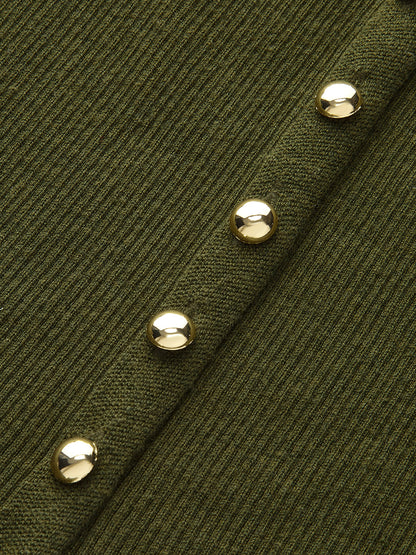 Wool Blend Belted Cardigan