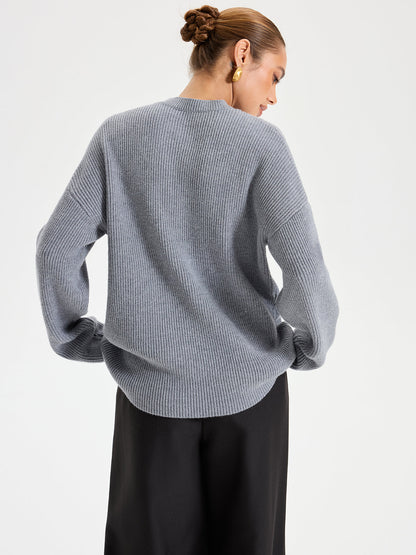 Cut-Out Knit Sweater