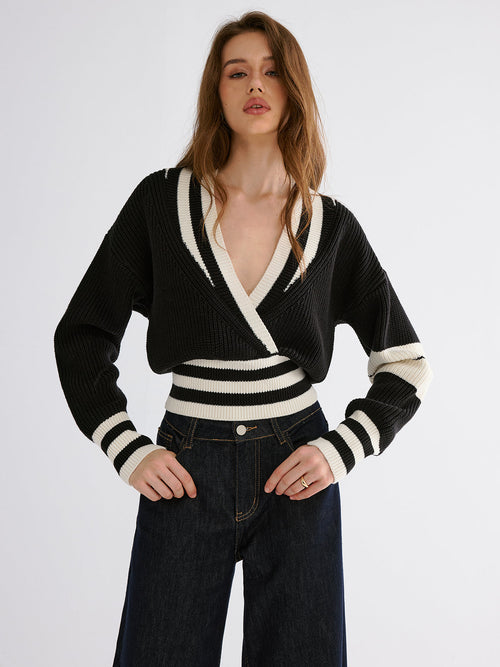 Striped Casual Knitted Sweater