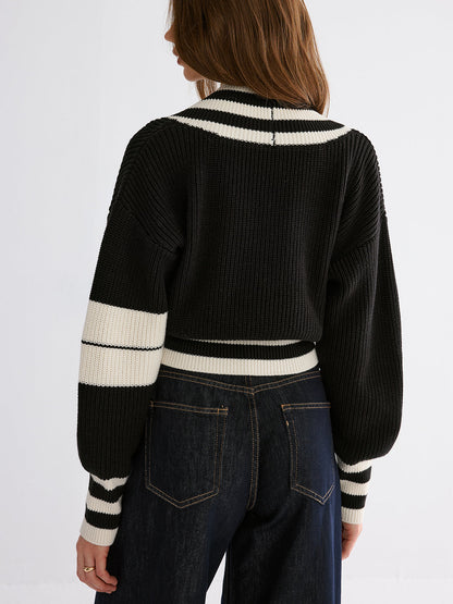 Striped Casual Knitted Sweater