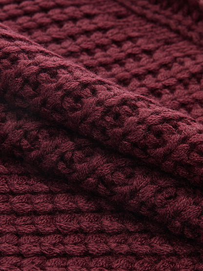 Sleeveless Cable Knit Vest