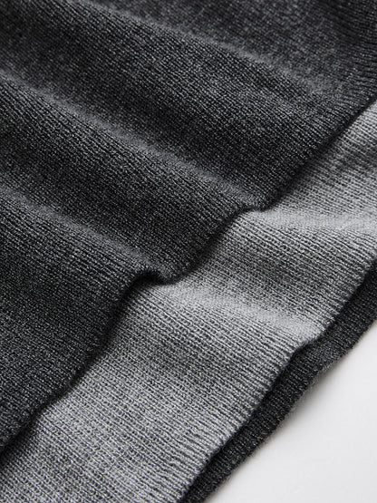 Wool-Blend Asymmetrical Cold-Shoulder Knit Top