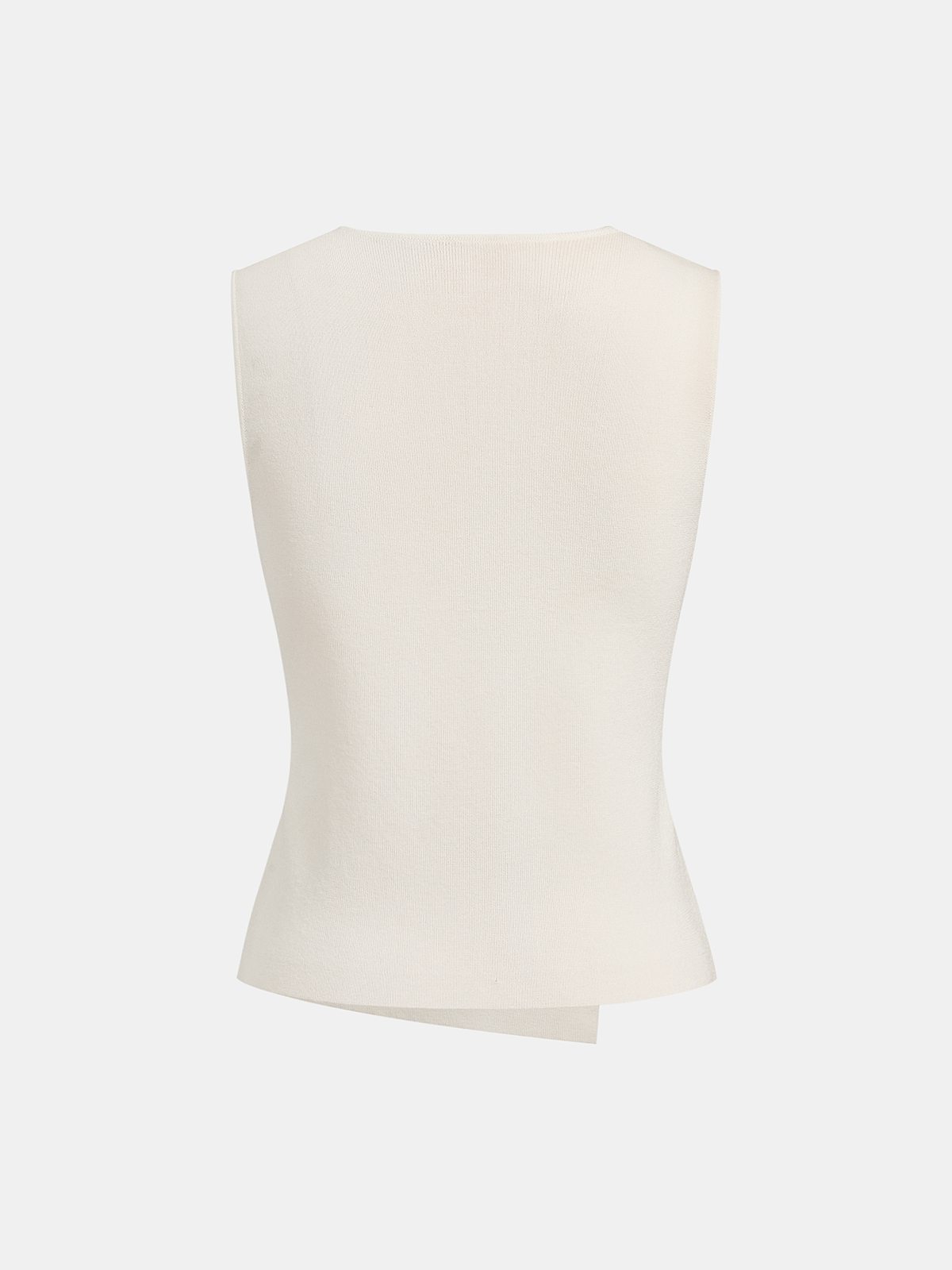 Metal Buckle Sleeveless Knit Top