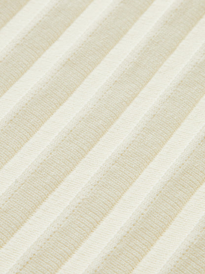Ribbed Flared Hem Sleeveless Knit Top
