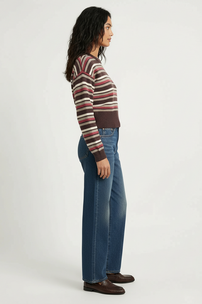 Bodhi Stripe Crew Neck Sweater