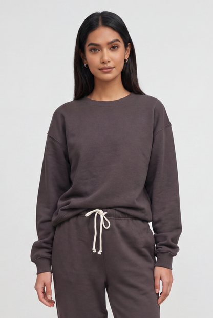 Boyfriend Cotton Sweatshirt