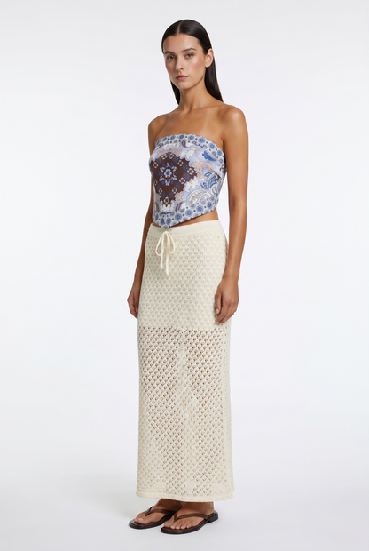 Brandi Bandana Strapless Top
