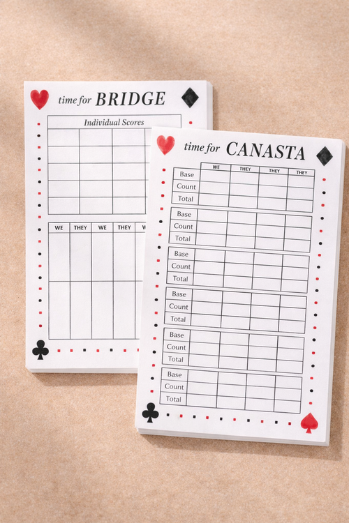 Canasta Scoring Pad