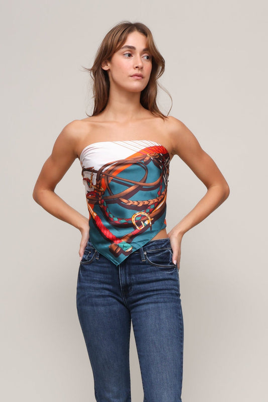 Chain Silk Blend Scarf