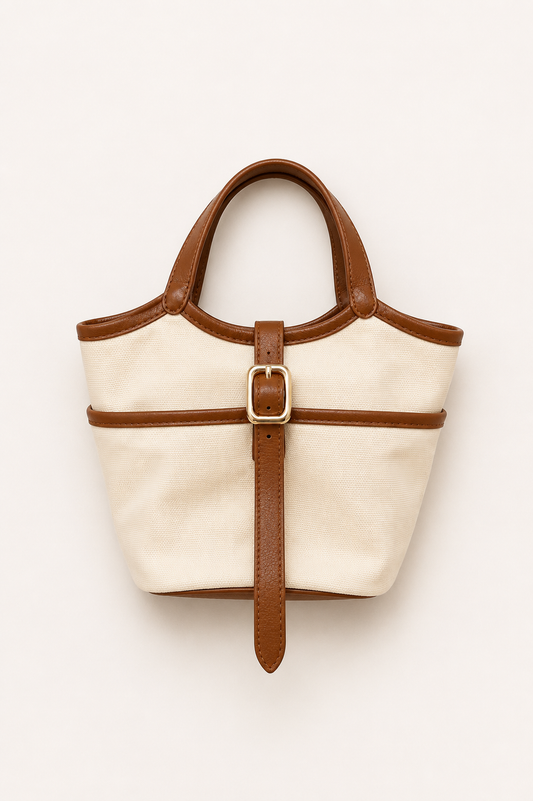 Canvas Mini Bucket Bag