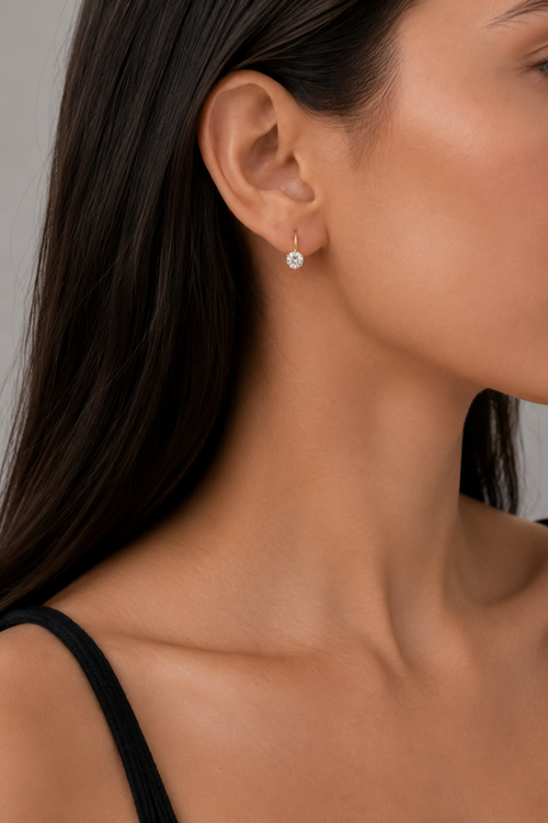 Sienna 7mm Bezel Stud Earring