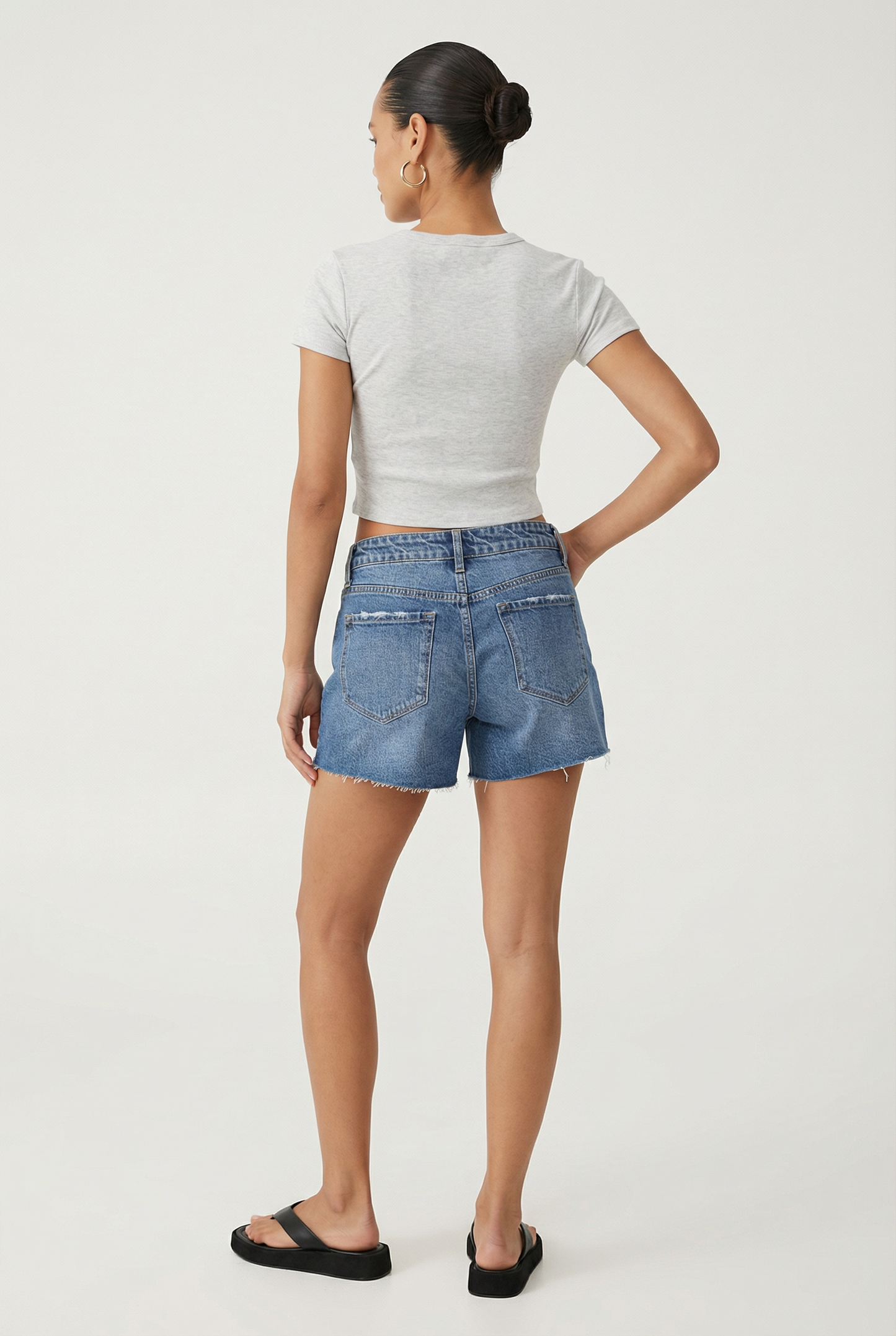 Cynical Frayed Denim Short