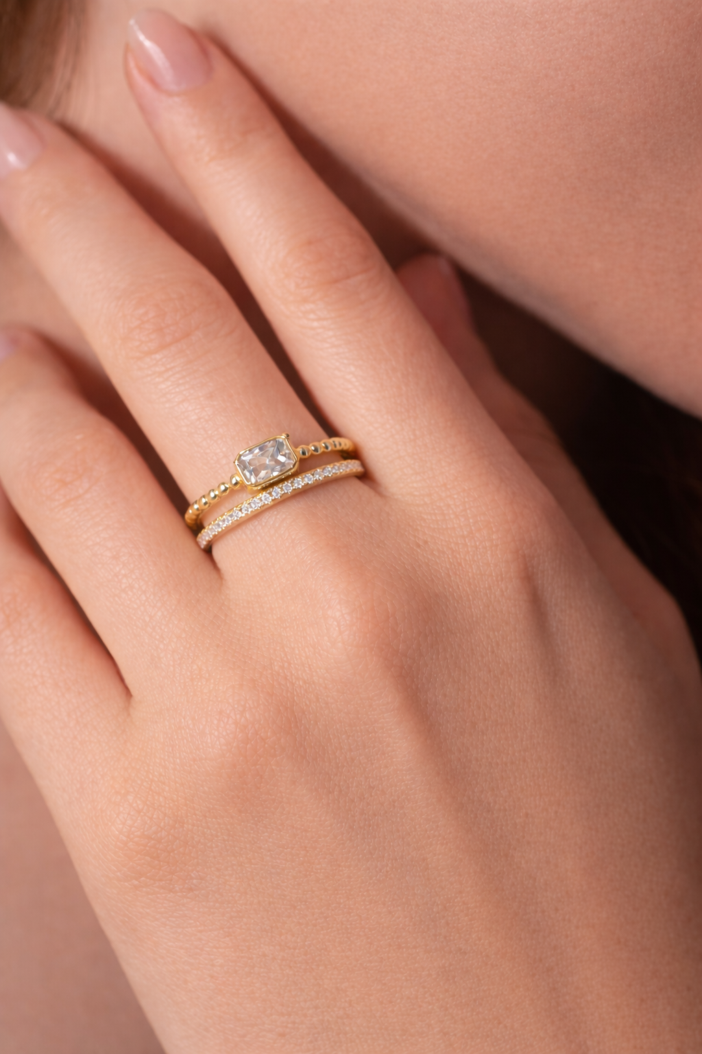 Deedee Double Bezel Ring