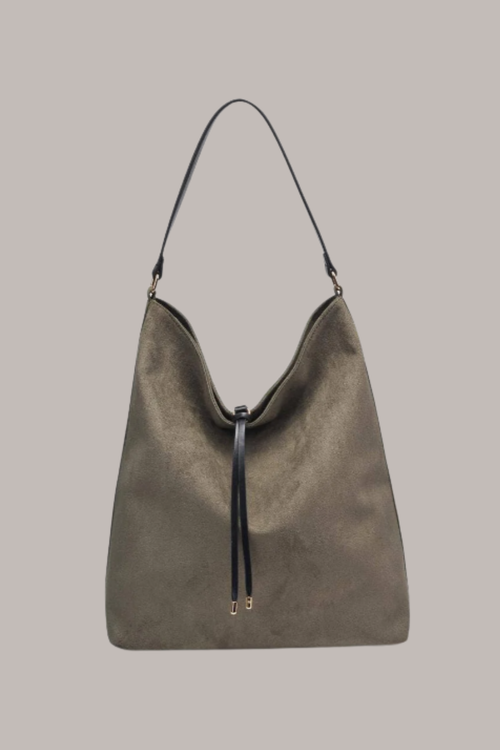 Felicity Bucket Suede Bag