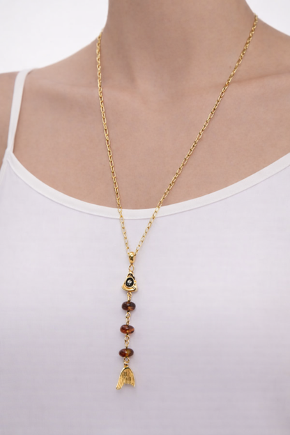 Fizz Beaded Fish Necklace