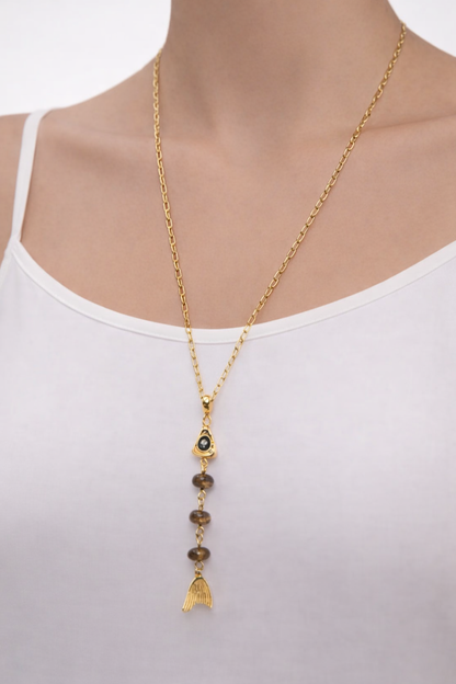 Fizz Beaded Fish Necklace
