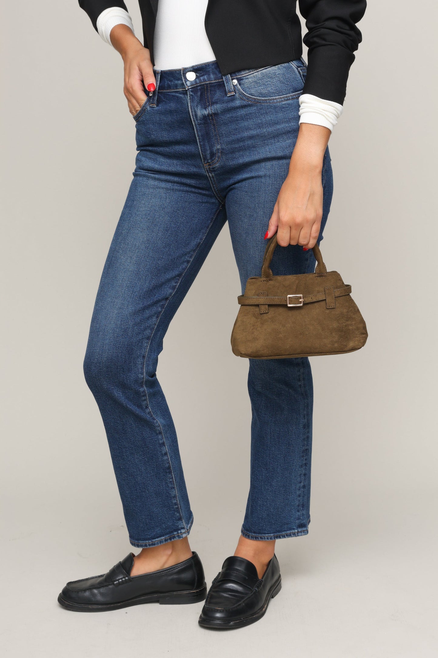 Greer Mini Suede Mini Bag