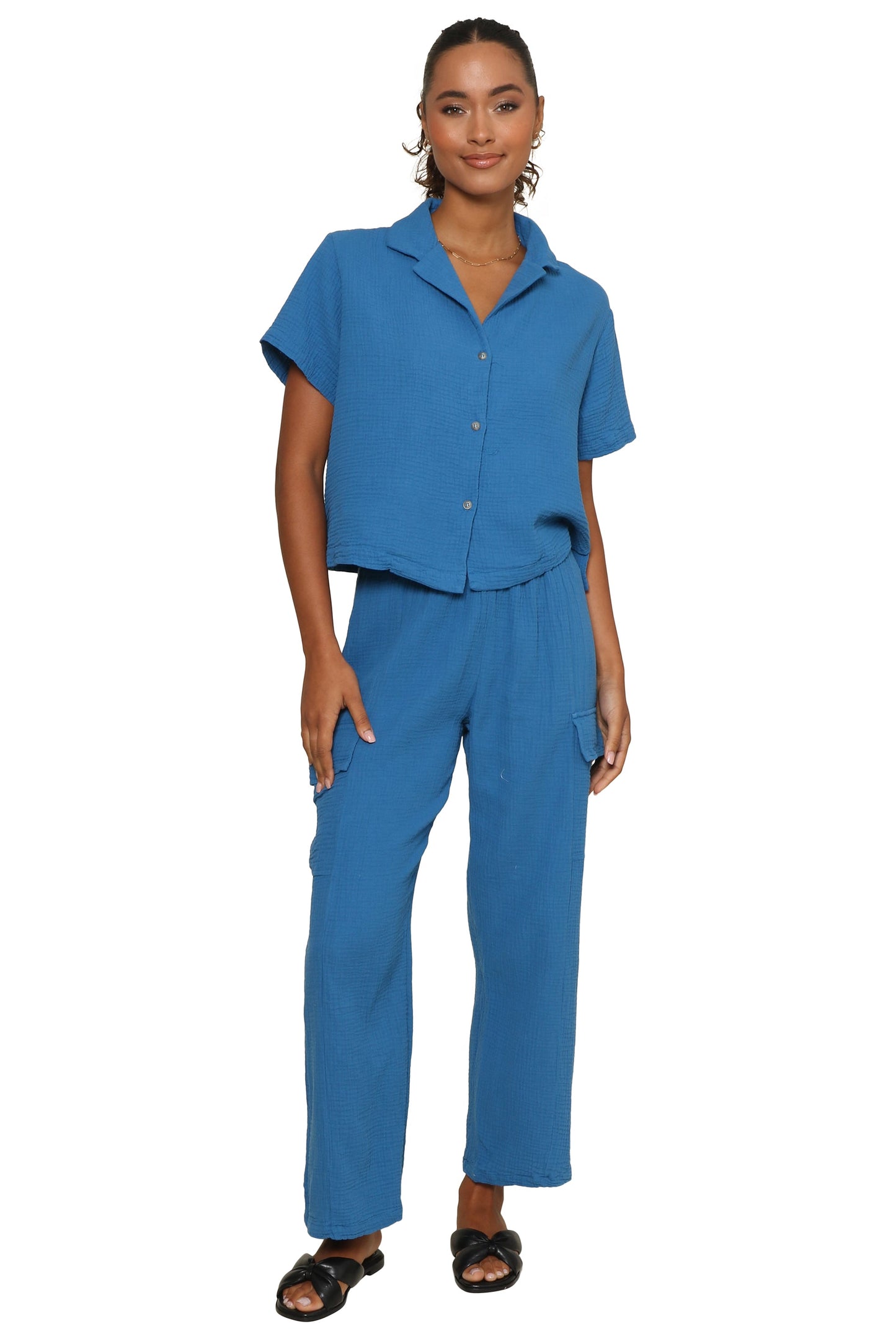 Gretchen Gauze Button Down