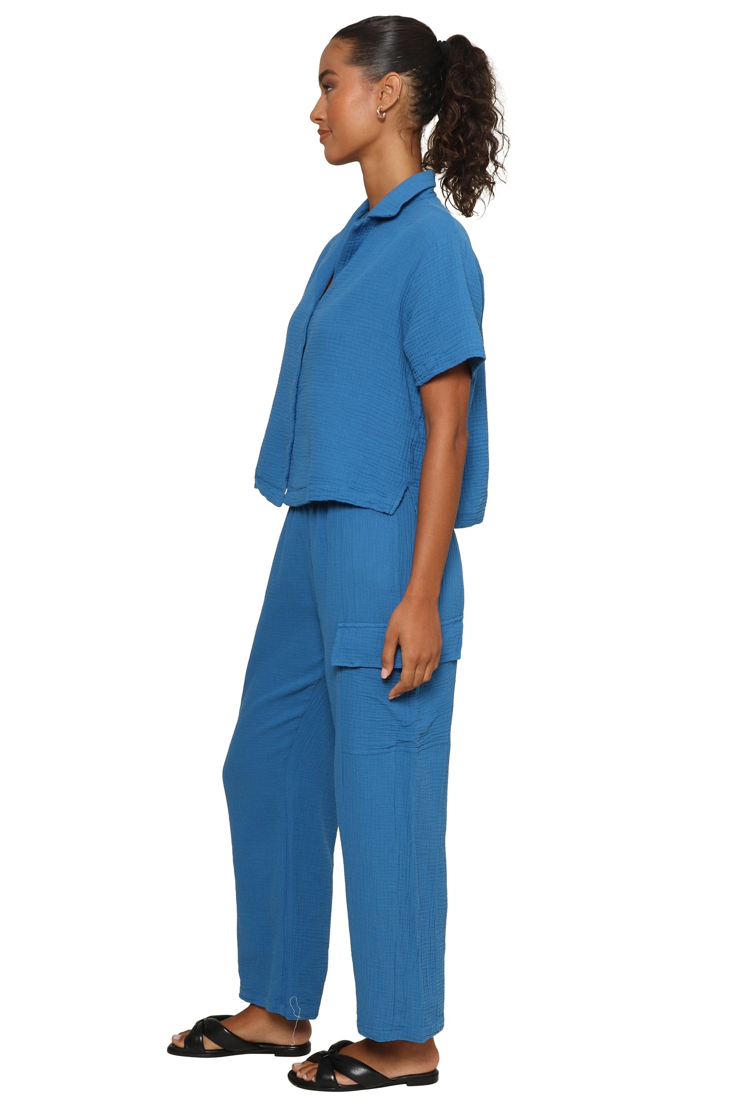 Gretchen Gauze Button Down