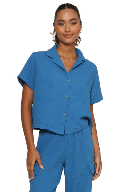 Gretchen Gauze Button Down