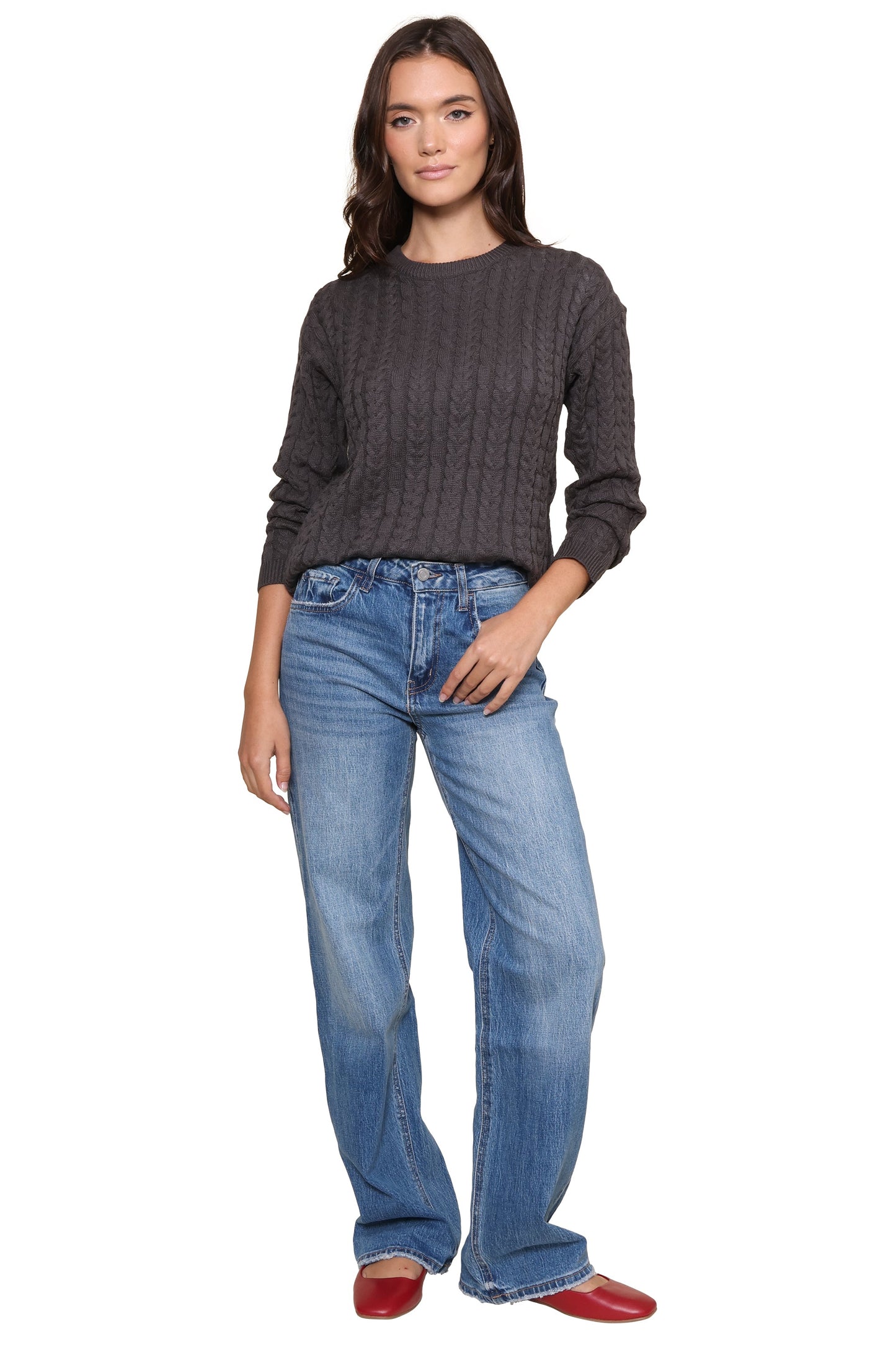 Harbor Cable Knit Sweater