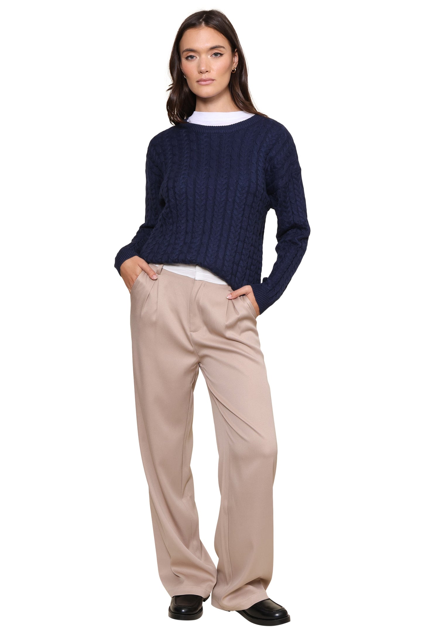 Harbor Cable Knit Sweater