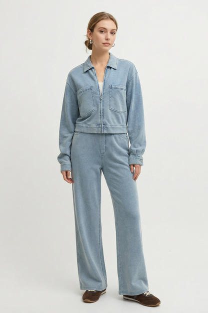 Heritage Knit Denim Jacket