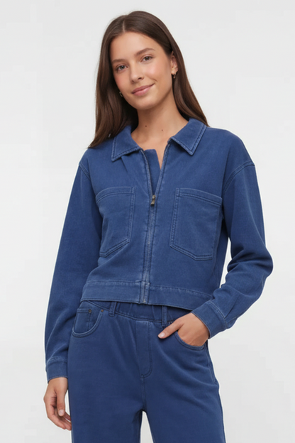 Heritage Knit Denim Jacket