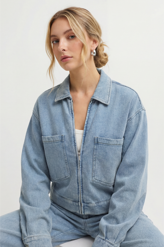 Heritage Knit Denim Jacket
