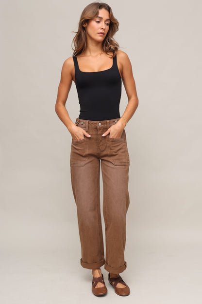 High Rise Slim Wide Utility