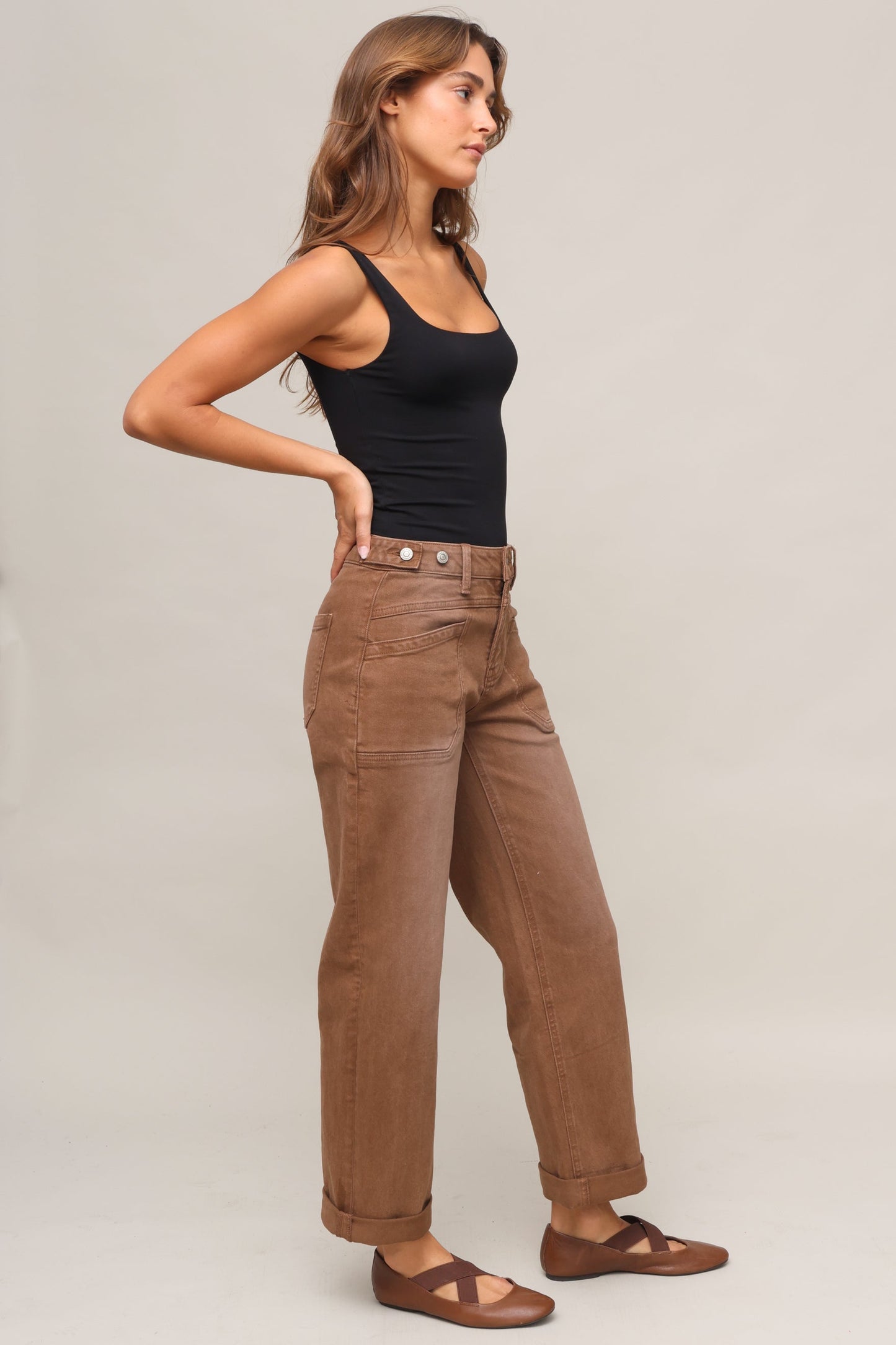High Rise Slim Wide Utility