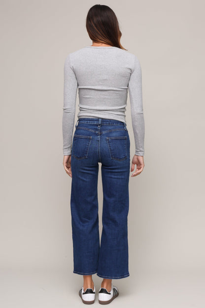 High Rise Wide Leg Crop